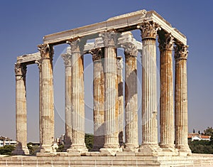 Athens - Temple of Olympian Zeus - Greece photo
