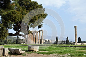 Athens Temple of Zeus, Olympia, Greece