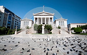 Athens university library building. Greece Europe