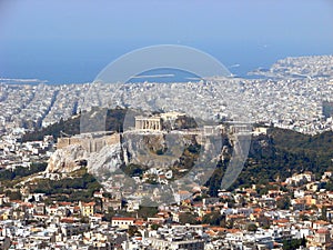 Athens view: the Acropolis