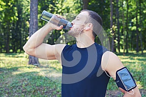 Athlete allaying thirst