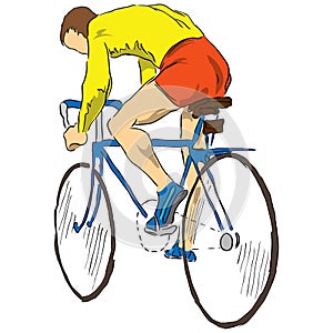 Athlete bicyclist