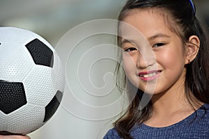 Athlete Female Soccer Player Smiling