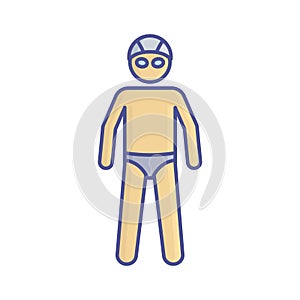 Athlete Fill Vector icon which can easily modify or edit