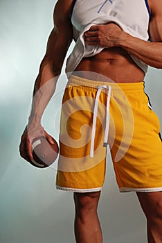 Athlete with Football