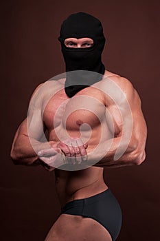 Athlete in a mask