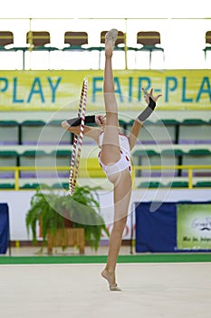 Athlete at the National Rhythmic gymnastics championship