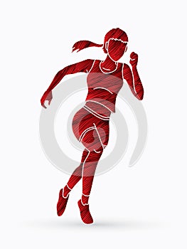 Athlete runner, Runner, Start running graphic vector