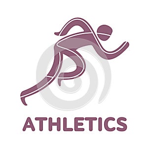 Athlete sport game competition icon