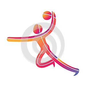 Athlete sport game competition icon