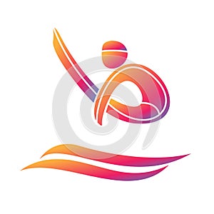 Athlete sport game competition icon