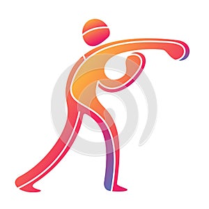 Athlete sport game competition icon