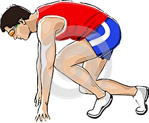 Athlete Sprinting