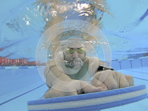 Athlete swimming training