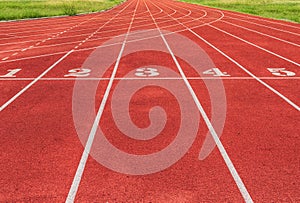 Athlete Track or Running Track numbers