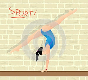 athlete who practices gymnastics