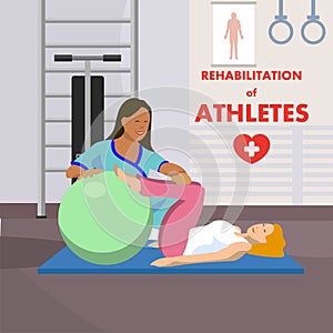 Athletes Rehabilitation at Convalescent Center Ads photo