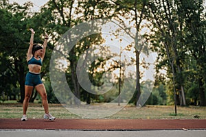 Athletic girl flaunt flexibility, strength, and stamina through 360-degree cartwheels. Inspiring fitness in nature& x27;s