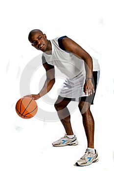 Athletic Man With Basketball