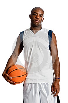 Athletic Man With Basketball