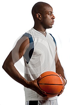 Athletic Man With Basketball