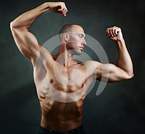 Athletic muscular man