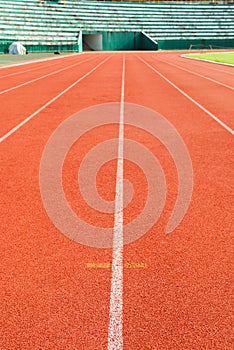 Athletic running track