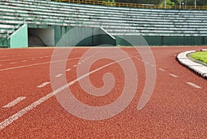 Athletic running track