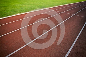 Athletic Running Track Close-Up Abstract