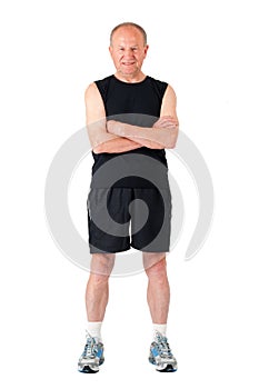 Athletic senior man