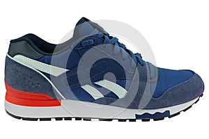Athletic shoes on a white background.