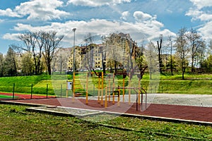 Athletic stadium of Dukla Military sports centre Banska Bytrica after reconstruction