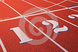 Athletic track detail