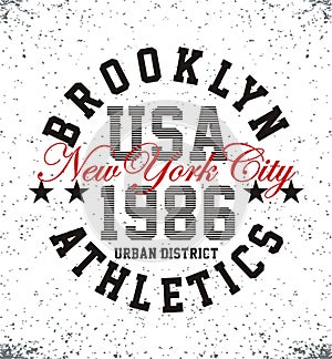 Athletic typography design