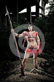 Athletic Woman Gladiator photo