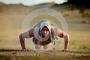 Athletic young man outdoor