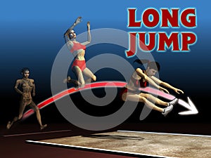 Athletics long jump