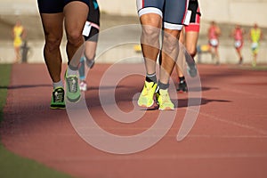 Athletics people running