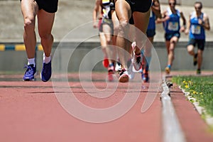 Athletics people running