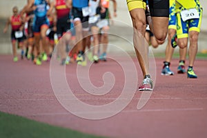 Athletics people running