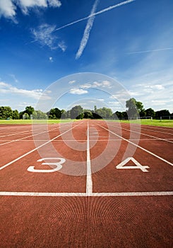 Athletics running track