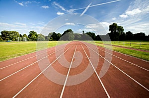 Athletics running track photo