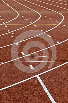 Athletics running tracks