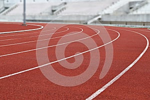 Athletics Stadium Running track curve