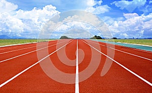 Athletics Stadium Running track rubber standard red color