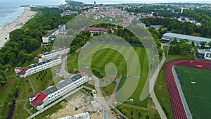 Athletics Stadium Wladyslawowo Stadion Aerial View Poland