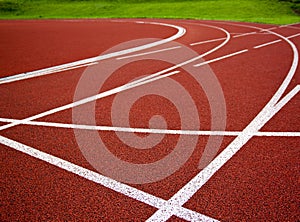 Athletics Start track lanes