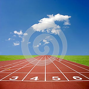 Athletics track photo