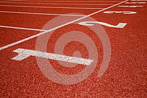 Athletics Track Lane Numbers