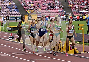 Athlets on the 800 METRES semi-final at the IAAF World U20 Championships in Tampere, Finland on July